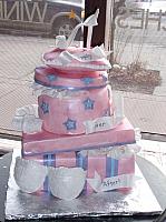 Bridal Shower Cake as Stacked Presents, Pillow, Shoe