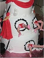 Cabaret Cake another close up of edible dancers