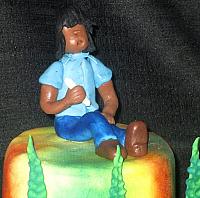 HippieMarijuanaGumpasteFigurineOnCakeTop