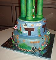 Mario Video Game Theme Wedding Cake bottom tiers view 3