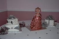 Replica of Bride's dress as a cake